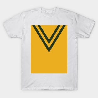 Australia 1957 Home Yellow Green Chevron Rugby League T-Shirt